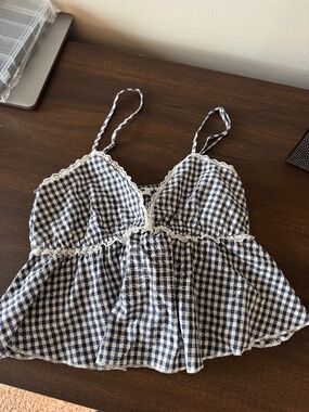 Womens RSQ Black and White Tank - Size XS